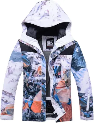 Waterproof Ski Jacket Windbreakers Snowboarding Jacket Men Women Winter Snow Coat Hooded Raincoat Windproof Skiing Clothing