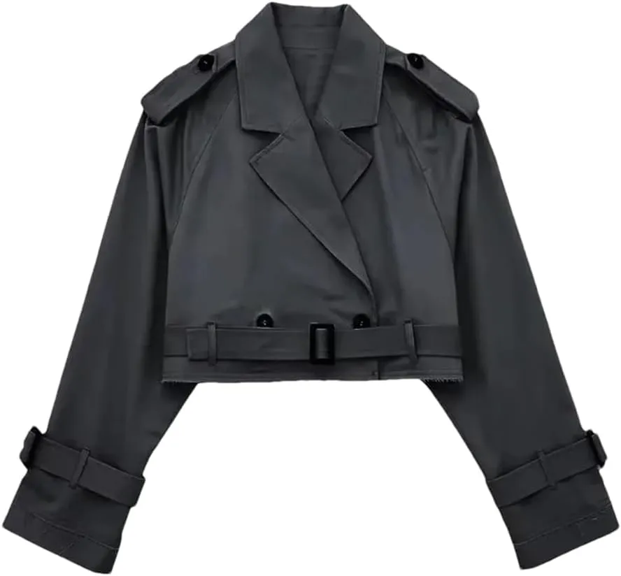 Woman Trench Coat Women Long Sleeve Short Elegant Coats Women's Fashion Windbreakers