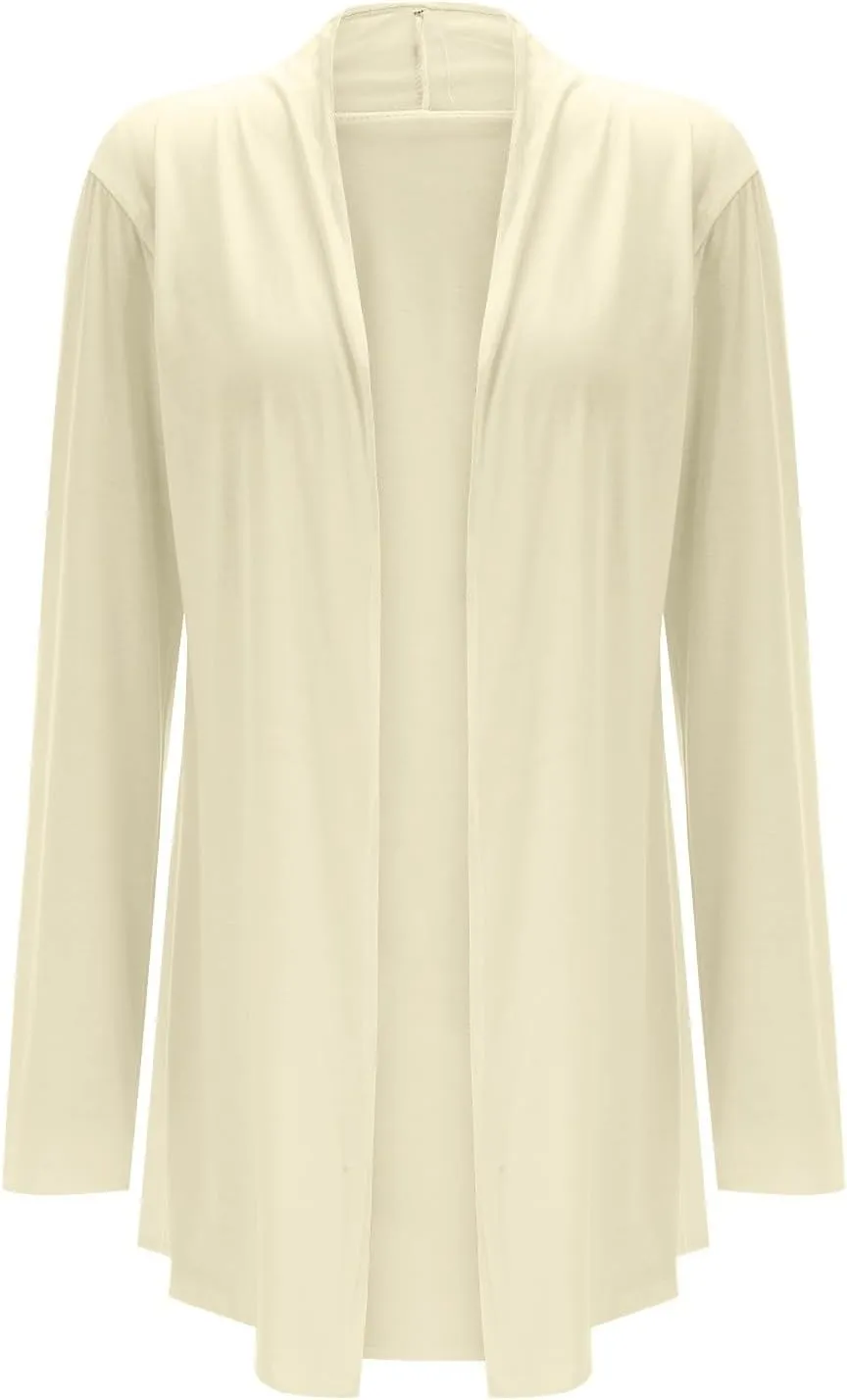 Womens 2023 Fall Winter Coats Lined Zip Hoodie Long Sweatshirt Open Front Long Lantern Sleeve Cardigan Oversized Coat