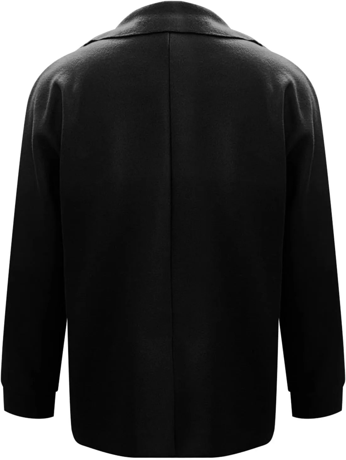 Women's Faux Suede Jackets Fall Clothes Winter Long Sleeve Open Front Cropped Coat Casual Outwear With Pocket 2024