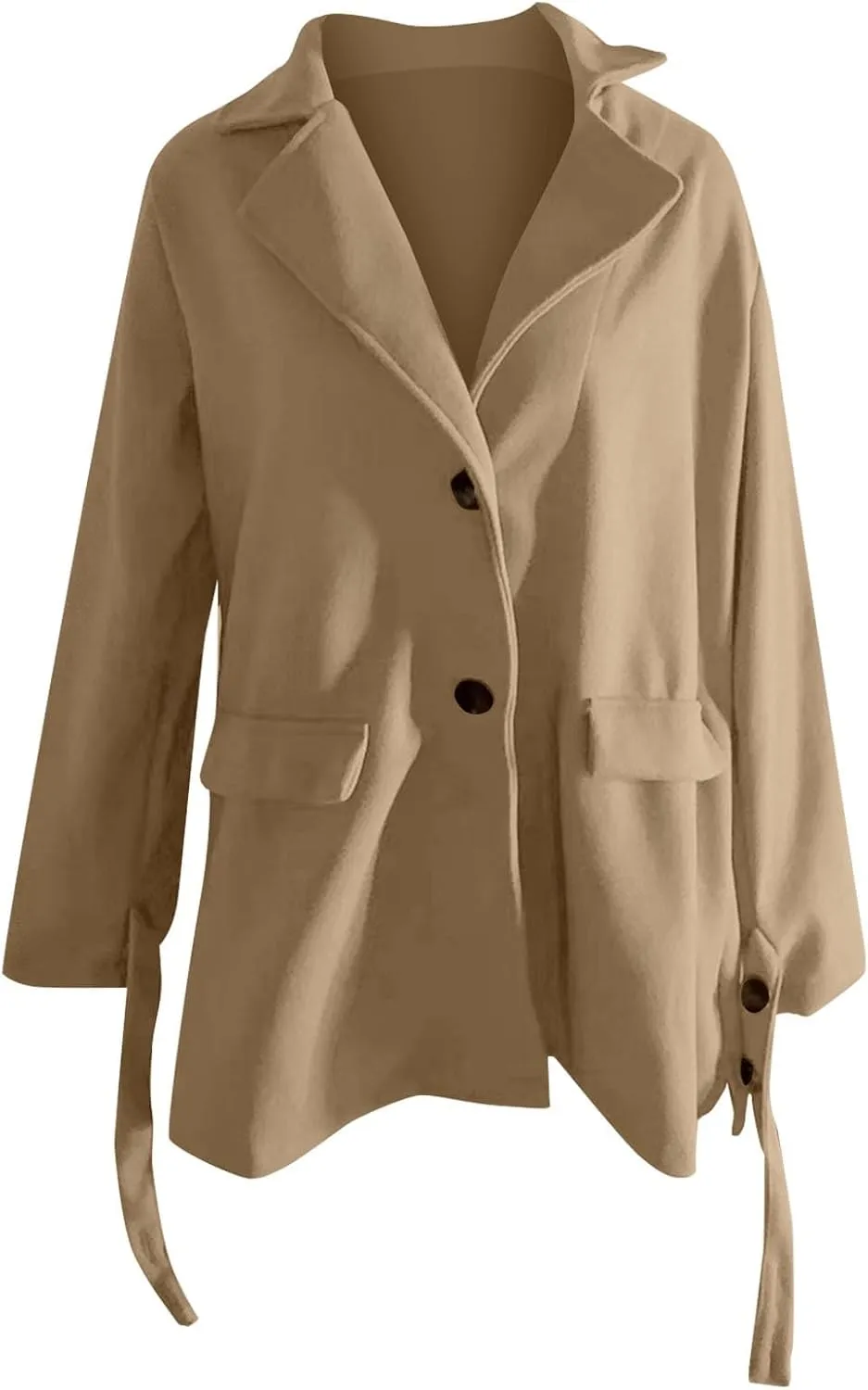 Women's Long Cardigan 2024 Oversized Open Front Lapel Knit Sweaters Casual Loose Fashion Coatigan Jacket Fall Coats