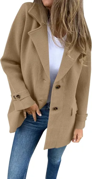 Women's Long Cardigan 2024 Oversized Open Front Lapel Knit Sweaters Casual Loose Fashion Coatigan Jacket Fall Coats