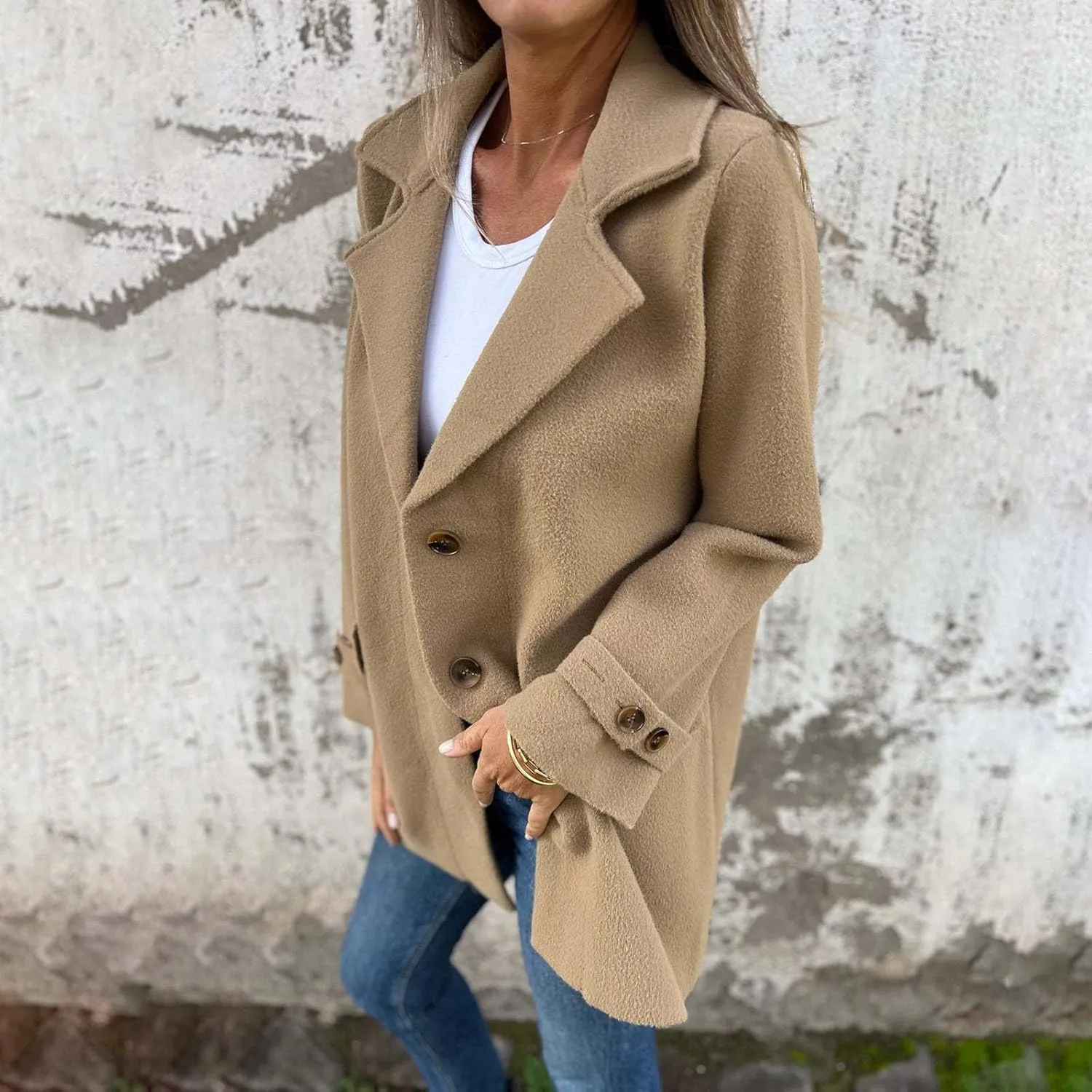 Women's Long Cardigan 2024 Oversized Open Front Lapel Knit Sweaters Casual Loose Fashion Coatigan Jacket Fall Coats