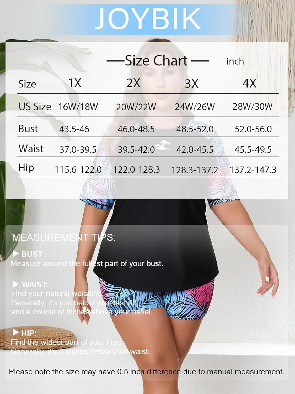 Women's Plus Size Two Piece Short Sleeve Rash Guard Sets with Built in Bra UPF50  Swim Shirt Top and Shorts