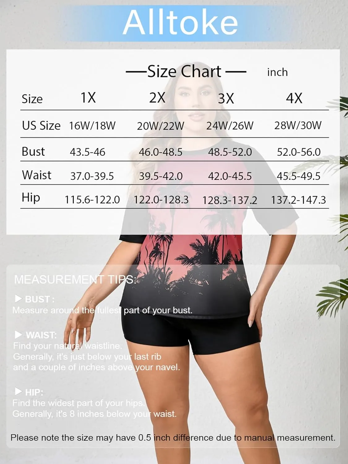 Womens Two Piece Plus Size Short Sleeve Rash Guard Sets Modest Swim Shirts Top and Shorts UPF50  Swimsuit