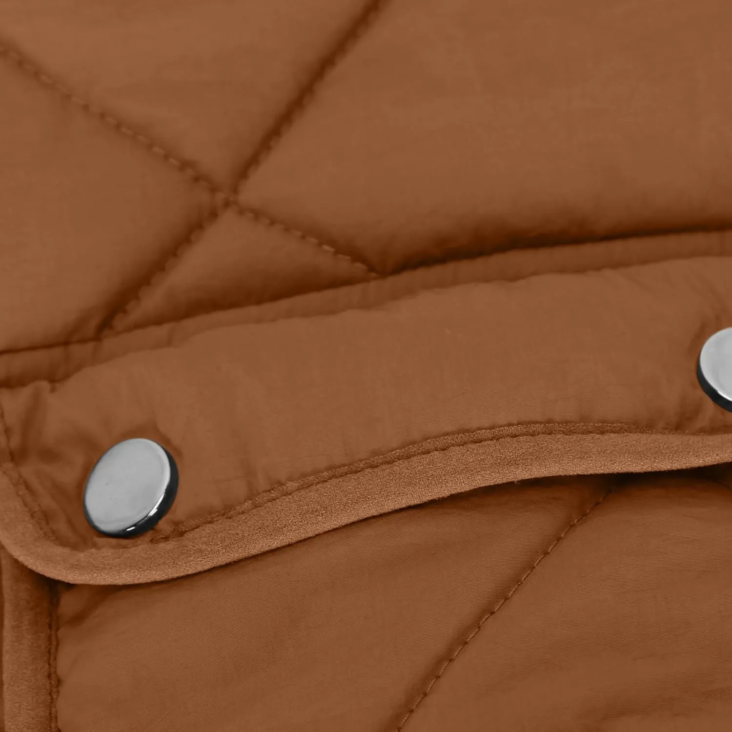 Women's Winter Quilted Vest Sherpa Sherpa Lined Zip Up Puffer Vest Jacket Sleeveless Outerwear Coats with Pockets