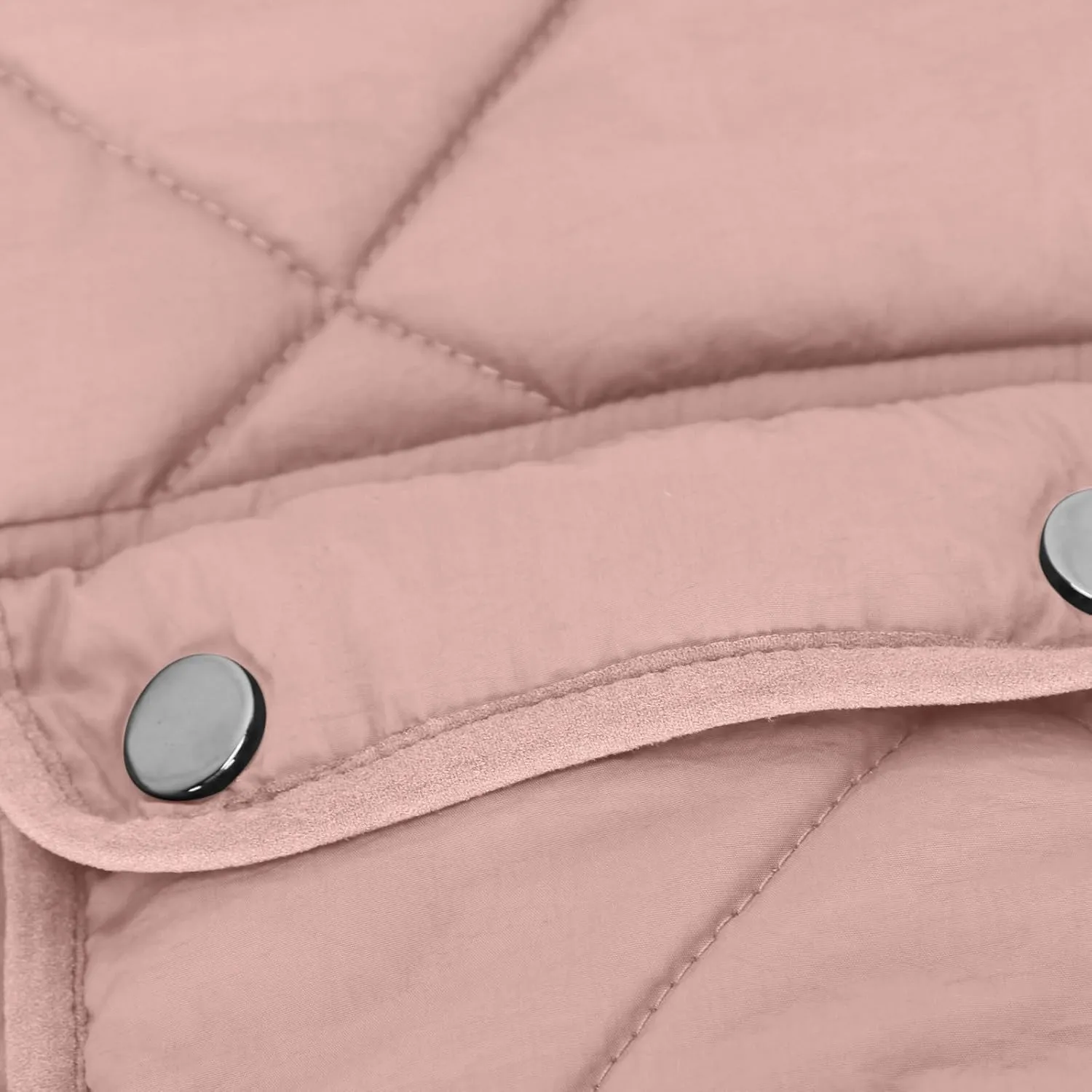 Women's Winter Quilted Vest Sherpa Sherpa Lined Zip Up Puffer Vest Jacket Sleeveless Outerwear Coats with Pockets