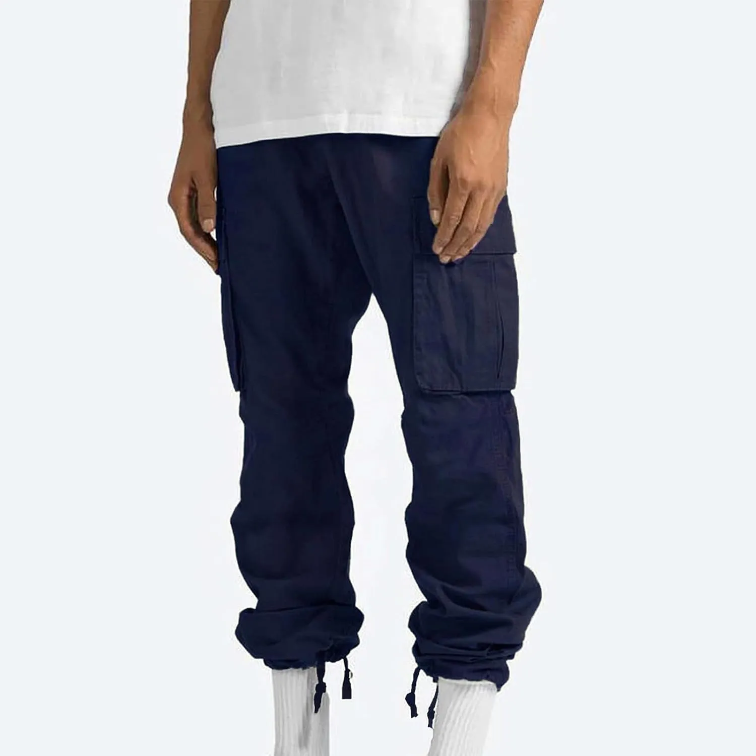 Work Pants for Men Construction Flex Ripstop Tactical Joggers Lightweight Hiking Cargo Trousers with Pockets