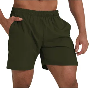 Xiaojmake Mens 5 Inch Running Shorts with Pocket Quick Dry Lightweight Athletic Gym Workout Short Elastic Waist Active Shorts