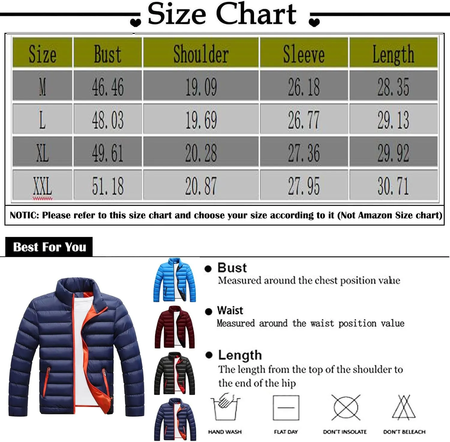 Ymosrh Men's Down Jacket Winter Coats Water-Resistant Lightweight Packable Puffer Jacket Casual Outerwear Jacket, M-2XL