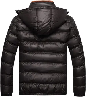 Ymosrh Men's Down Jackets Lightweight Packable Puffer Jacket Insulated Winter Coat Snow Ski Traveling Jackets, M-4XL