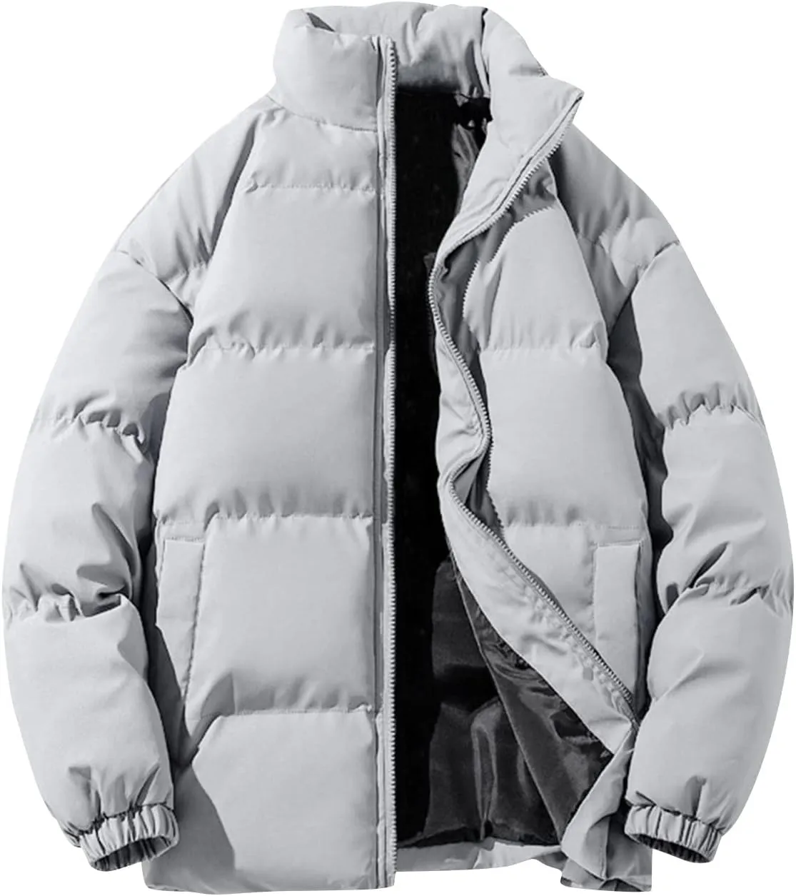 Ymosrh Men's Puffer Jacket Down Packable Jacket Lightweight Water-Resistant Insulated Jacket Men, M-5XL