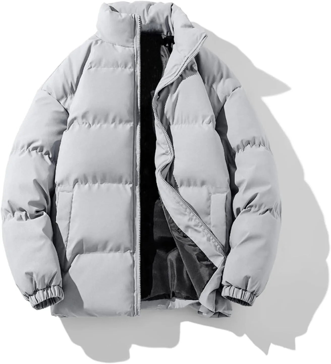 Ymosrh Men's Puffer Jacket Down Packable Jacket Lightweight Water-Resistant Insulated Jacket Men, M-5XL